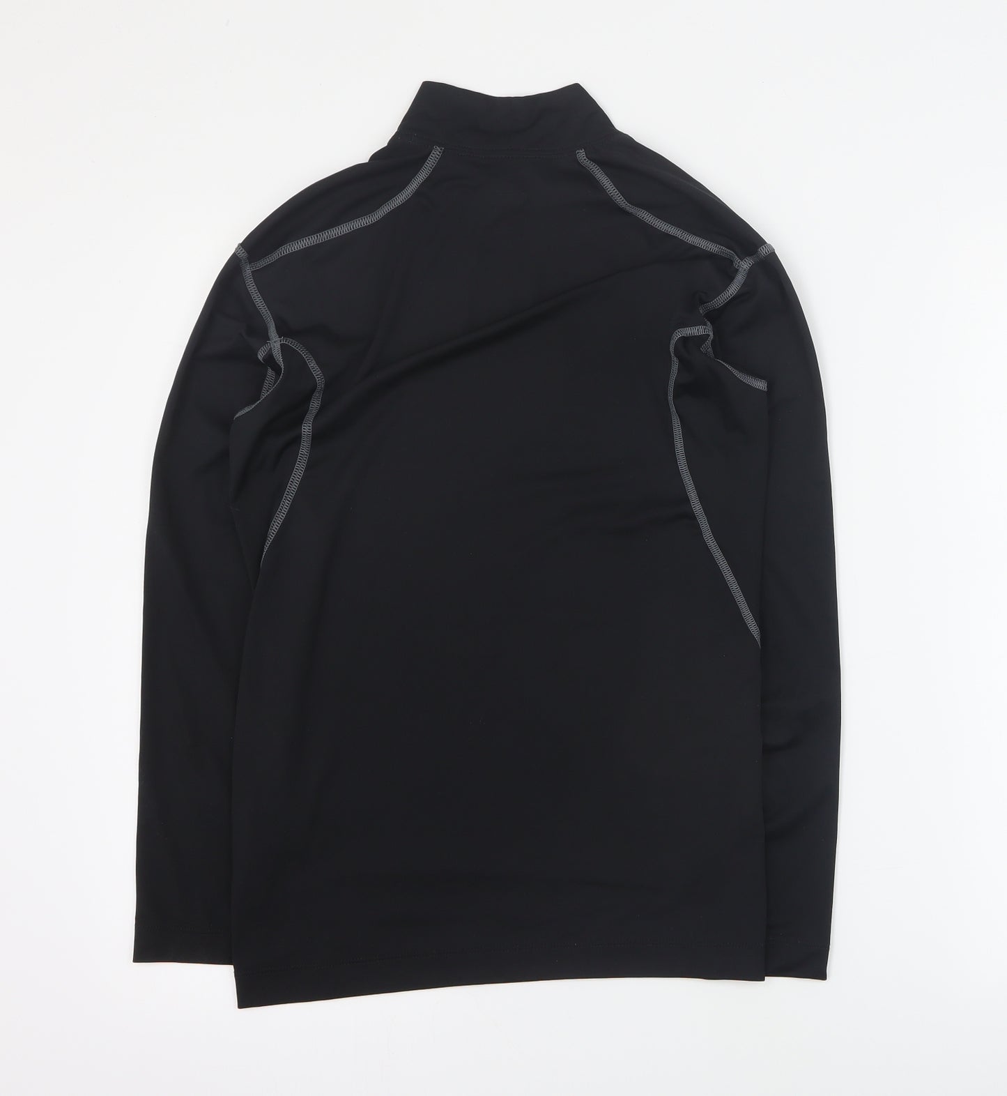 Nike Mens Black  Polyester Basic T-Shirt Size M High Neck Pullover