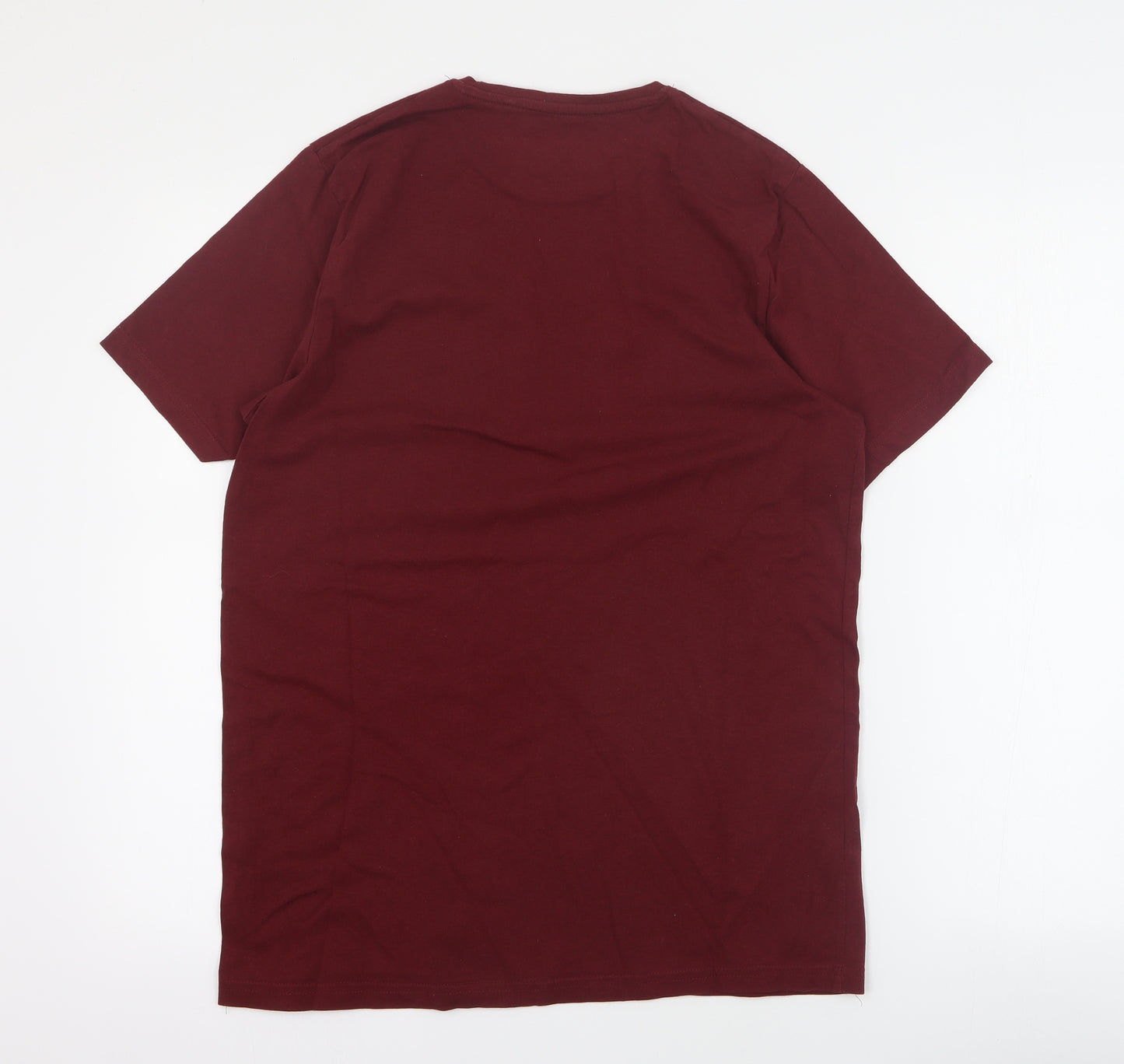 5th Shore Mens Red  Cotton  T-Shirt Size S Crew Neck