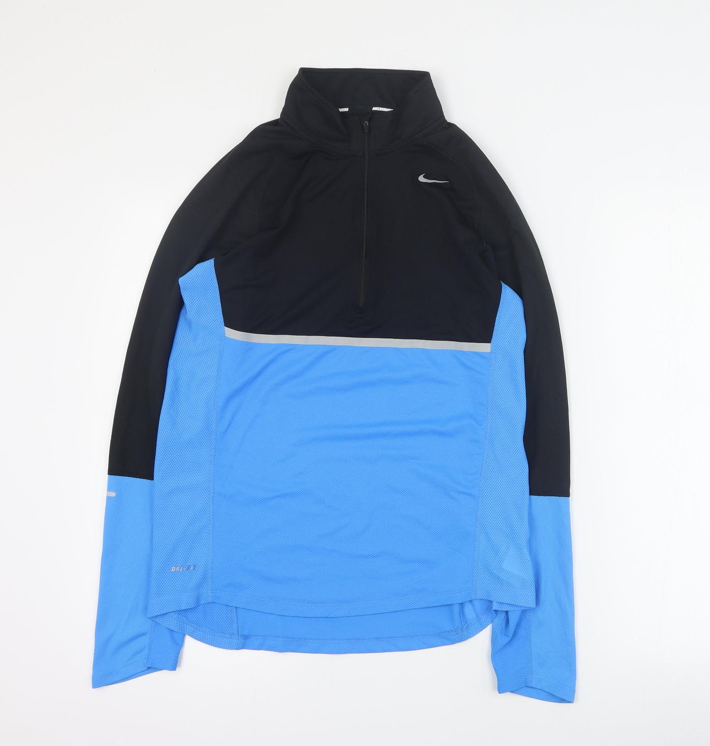 Nike Mens Blue  Polyester Pullover Sweatshirt Size S