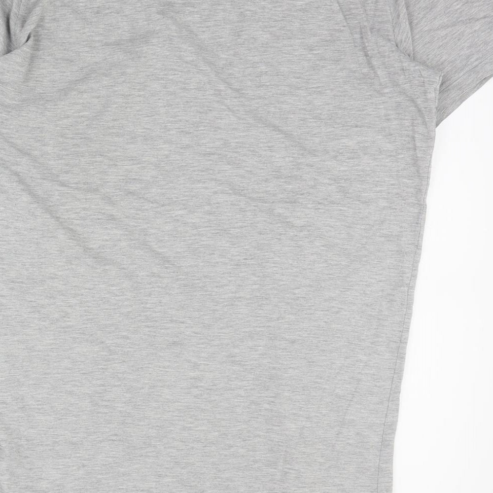 UR Mens Grey  Cotton  T-Shirt Size L Crew Neck  - Mickey Mouse