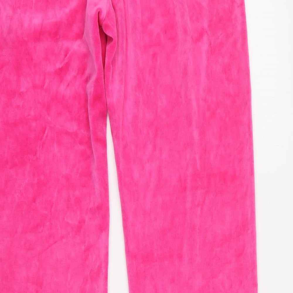Tapout Womens Pink  Cotton Jogger Trousers Size 14 L30 in Regular Drawstring