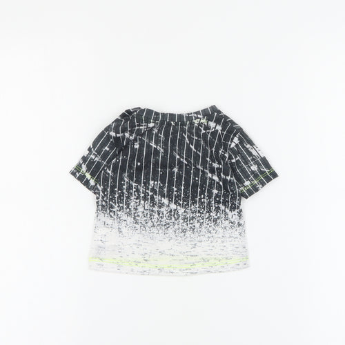 Primark Baby Grey  100% Polyester Basic T-Shirt Size 0-3 Months Crew Neck Button