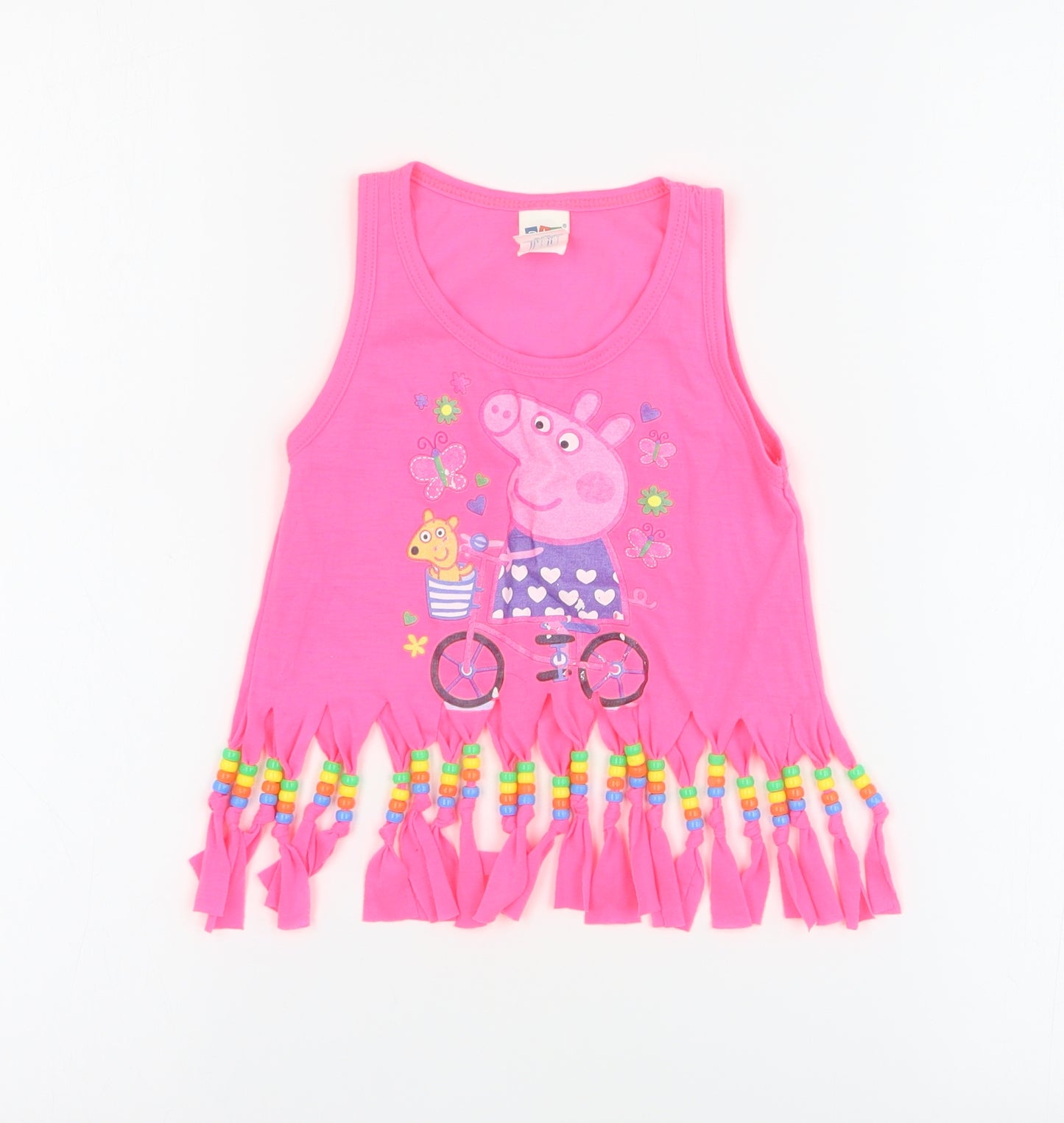 Anbor Baby Pink  Polyester Basic Tank Size 18-24 Months Round Neck Pullover - Peppa Pig