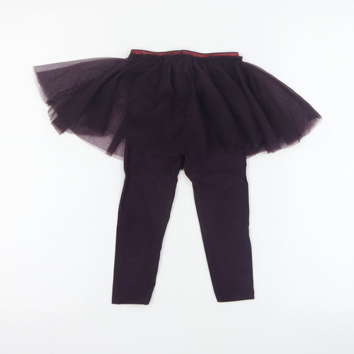 NEXT Baby Purple  Cotton Cropped Leggings Size 18-24 Months  Pullover - Tutu