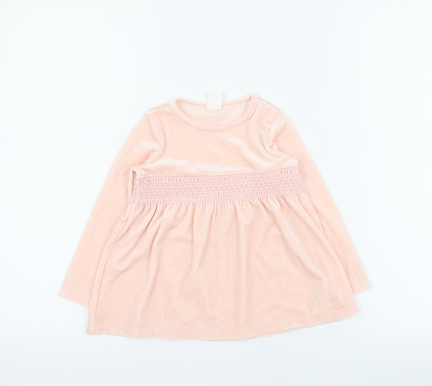 H&M Baby Pink  Polyester A-Line  Size 18 Months  Round Neck Snap