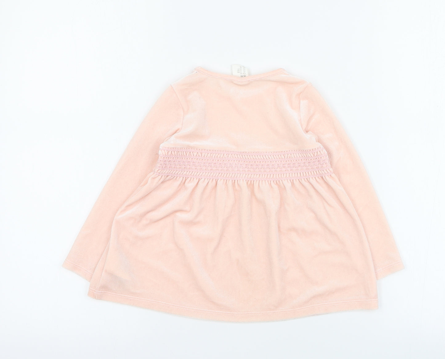 H&M Baby Pink  Polyester A-Line  Size 18 Months  Round Neck Snap