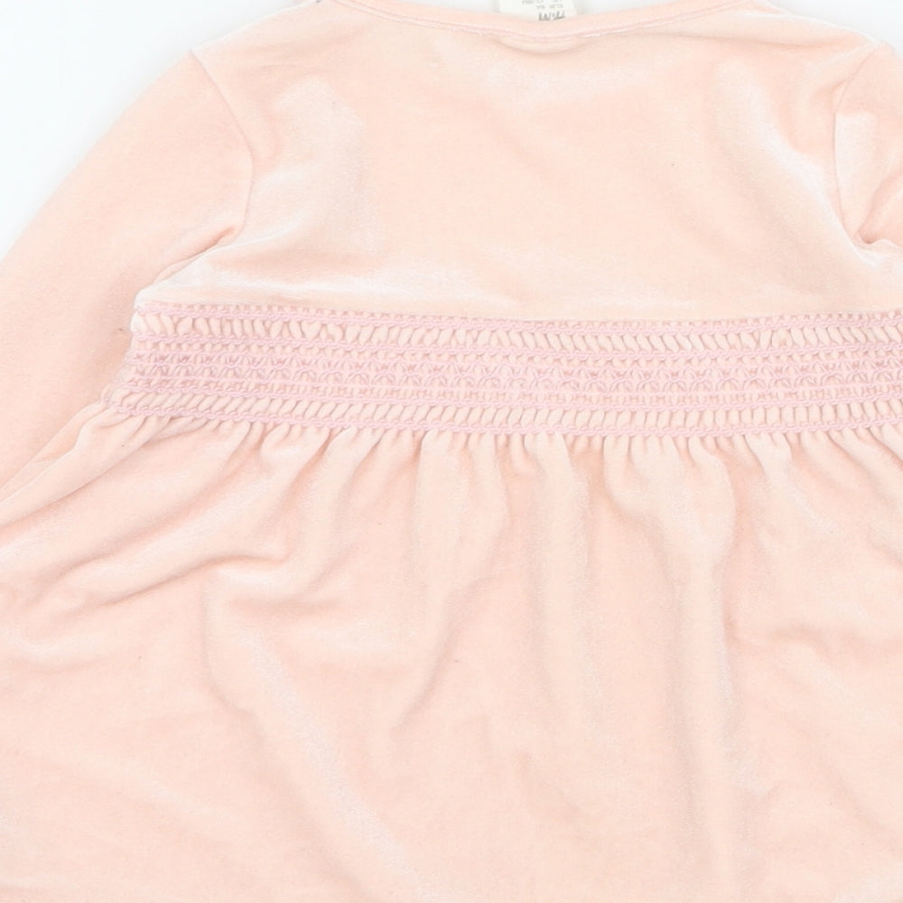 H&M Baby Pink  Polyester A-Line  Size 18 Months  Round Neck Snap