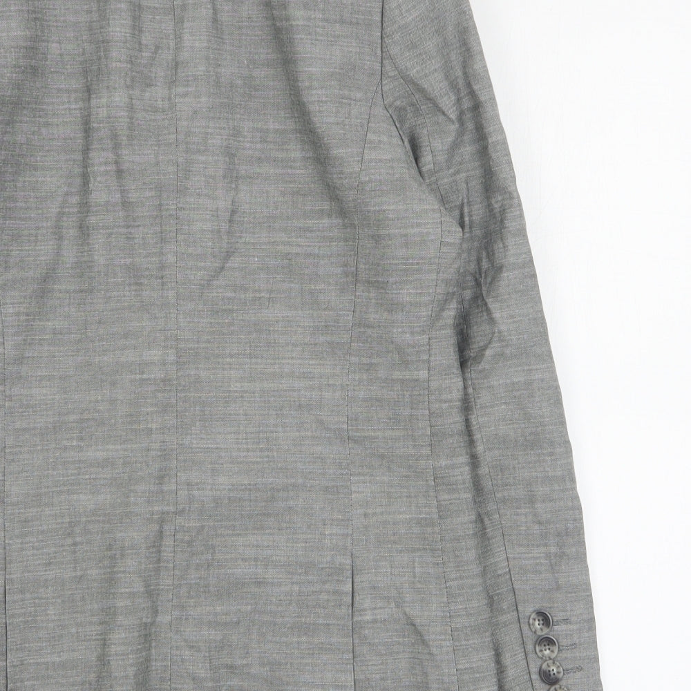 Marks and Spencer Boys Grey   Jacket Blazer Size 10-11 Years  Button