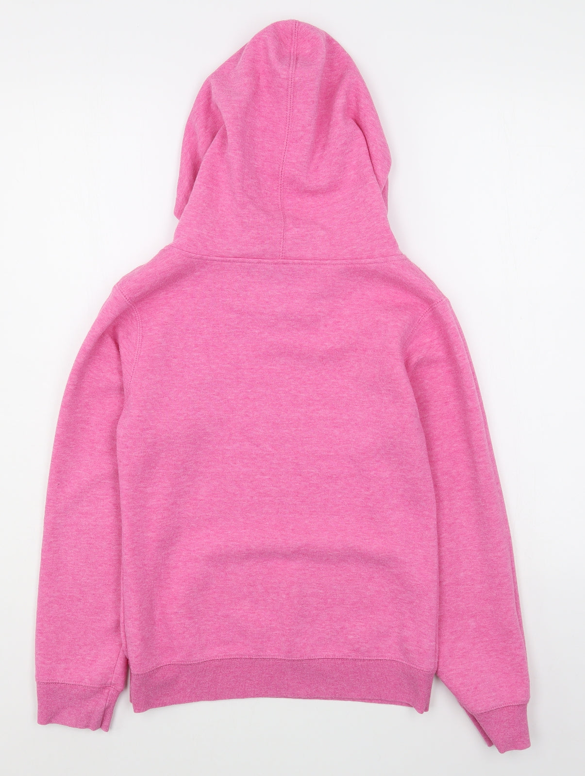 Disneyland Paris Girls Pink  Cotton Pullover Hoodie Size 12 Years  Pullover