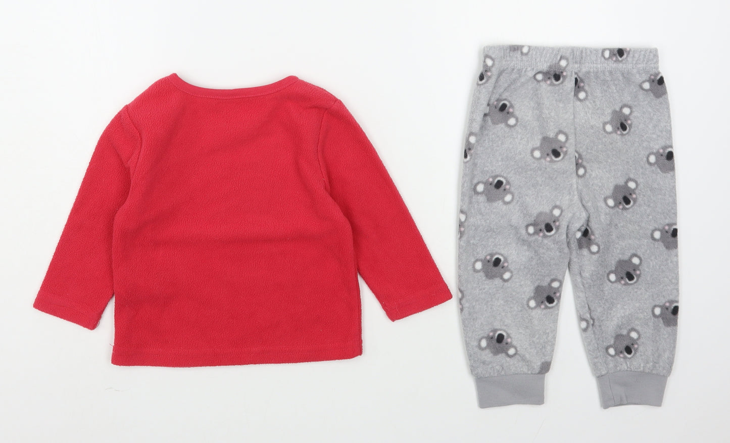 Primark Baby Red Geometric Polyester  Pyjama Pants Size 9-12 Months  Pullover
