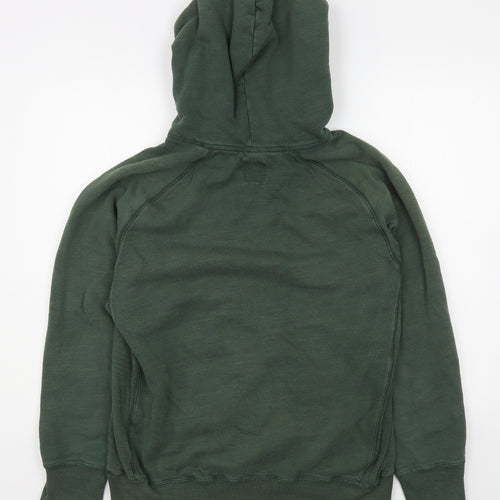 Jack Wills Mens Green  Cotton Pullover Hoodie Size M