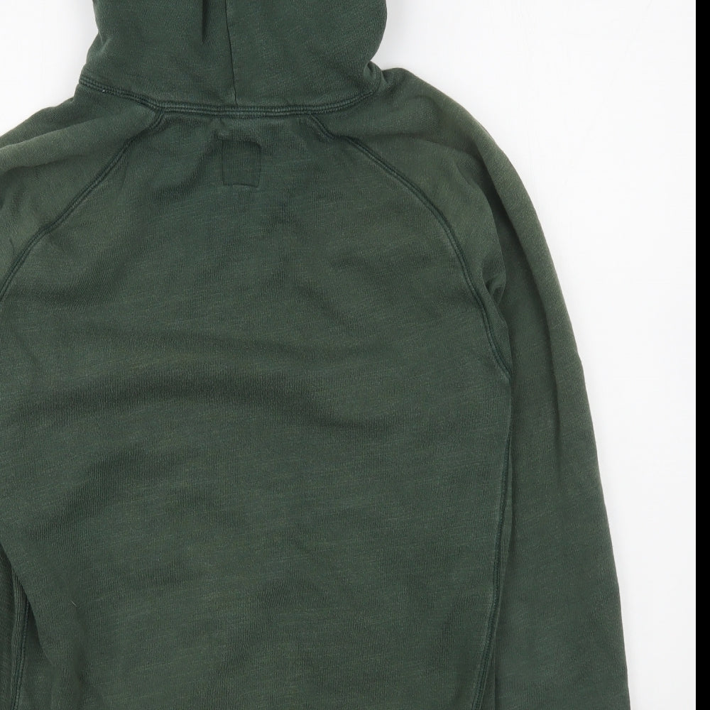 Jack Wills Mens Green  Cotton Pullover Hoodie Size M