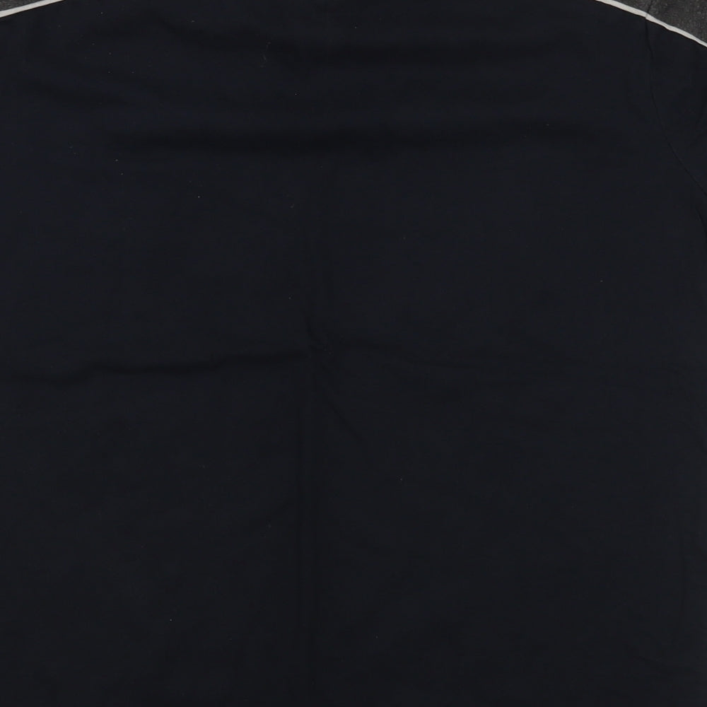 NEXT Mens Black  Cotton  T-Shirt Size M Round Neck