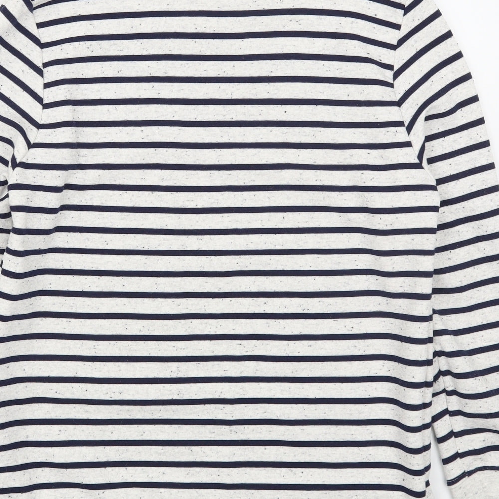 Disneyland Paris Womens Blue Striped Cotton Pullover Sweatshirt Size S  Pullover