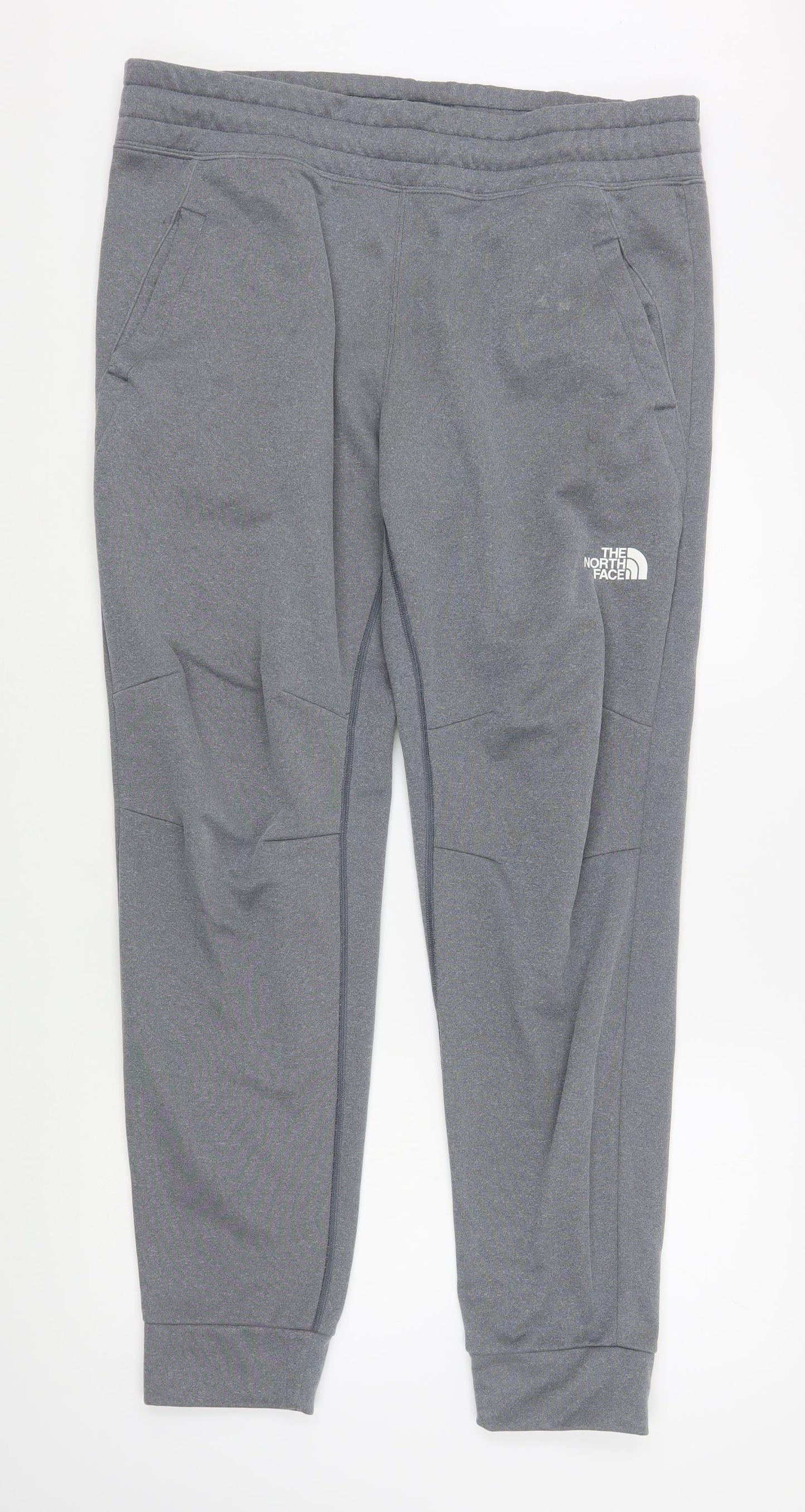 The North Face Mens Grey  Polyester Jogger Trousers Size L L29 in Regular