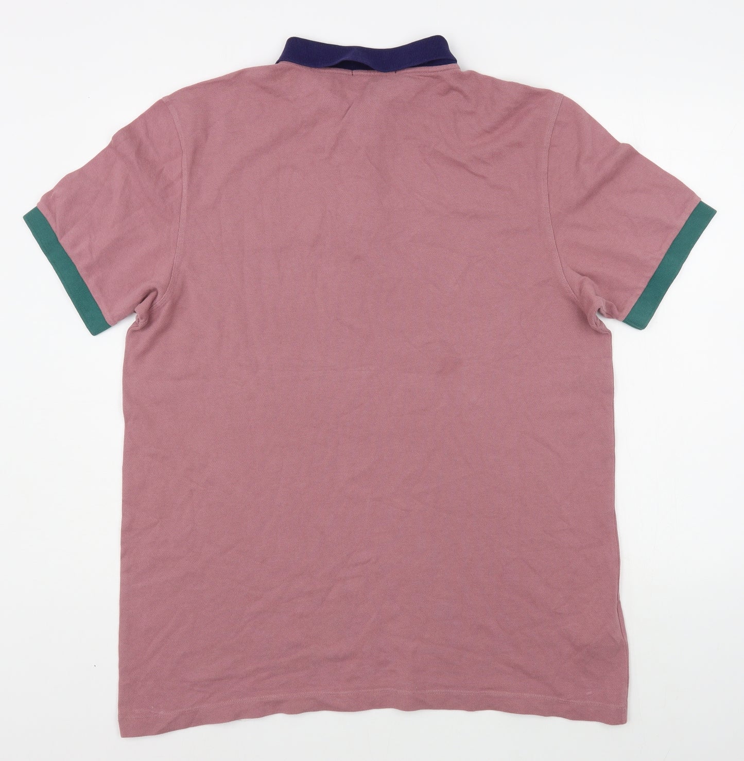 Fred Perry Mens Pink  Cotton  Polo Size XL Collared Button
