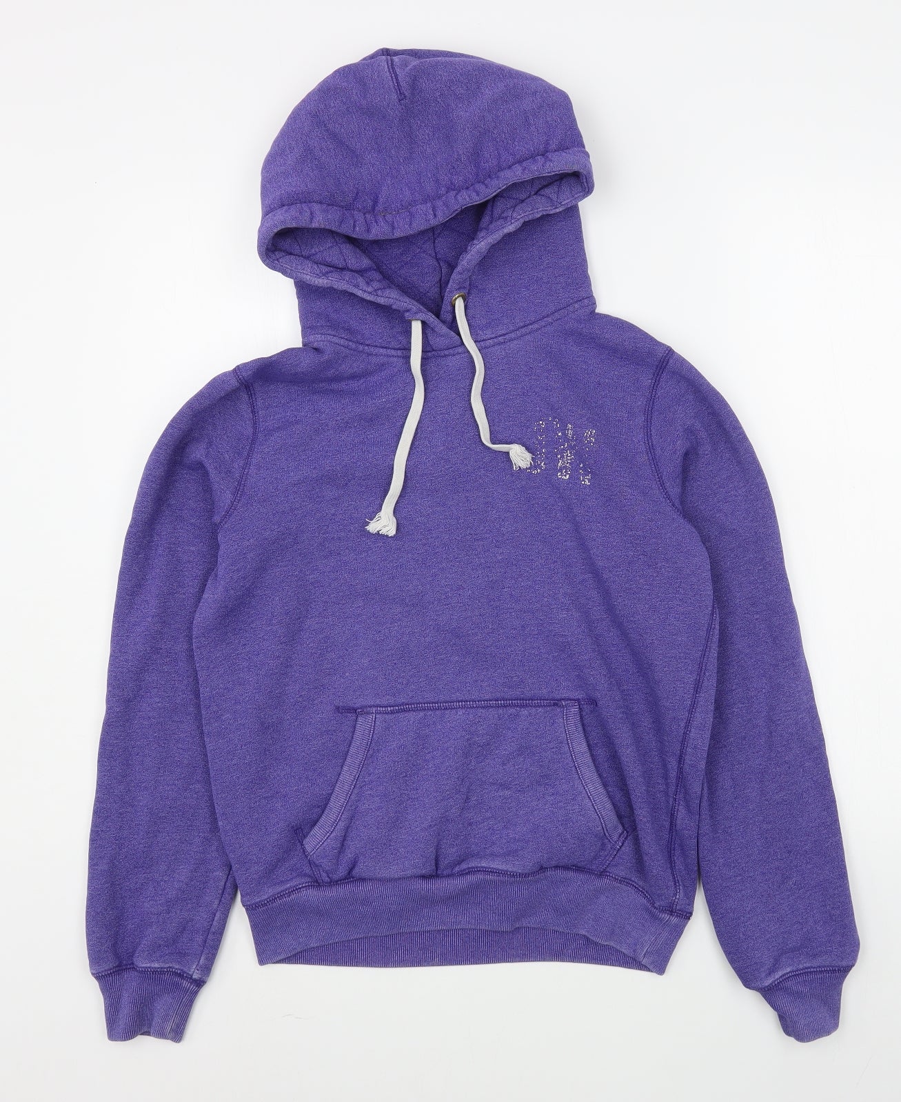 Jack Wills Womens Purple  Cotton Pullover Hoodie Size 12  Pullover
