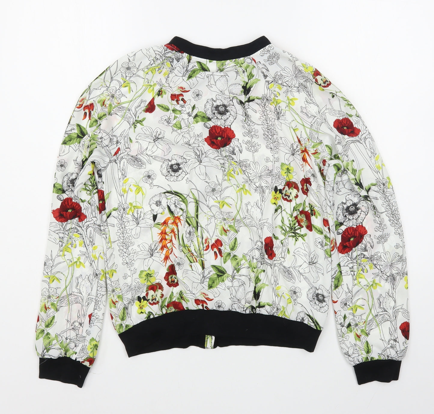 Dunnes Stores Womens Multicoloured Floral  Jacket  Size 8  Zip