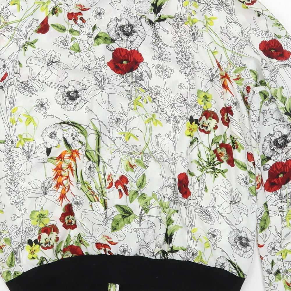 Dunnes Stores Womens Multicoloured Floral  Jacket  Size 8  Zip