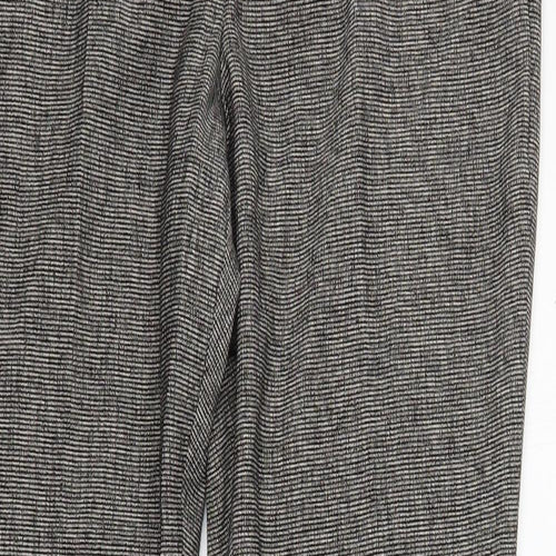 NEXT Womens Brown  Polyester Trousers  Size 12 L33 in Regular Zip