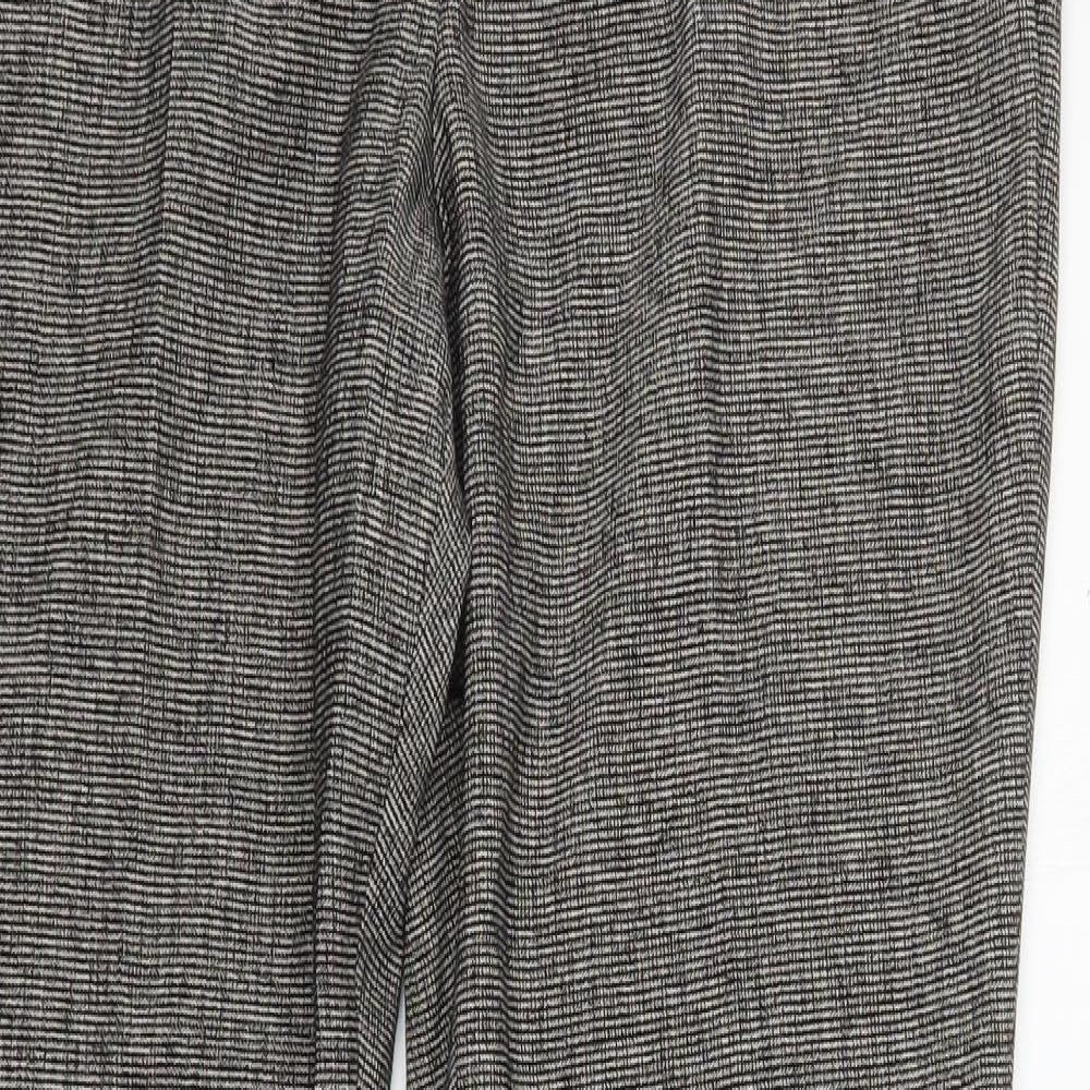 NEXT Womens Brown  Polyester Trousers  Size 12 L33 in Regular Zip