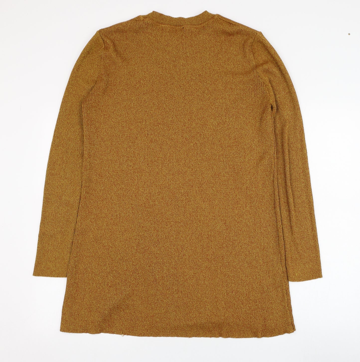 New Look Womens Yellow Round Neck  Viscose Pullover Jumper Size 18