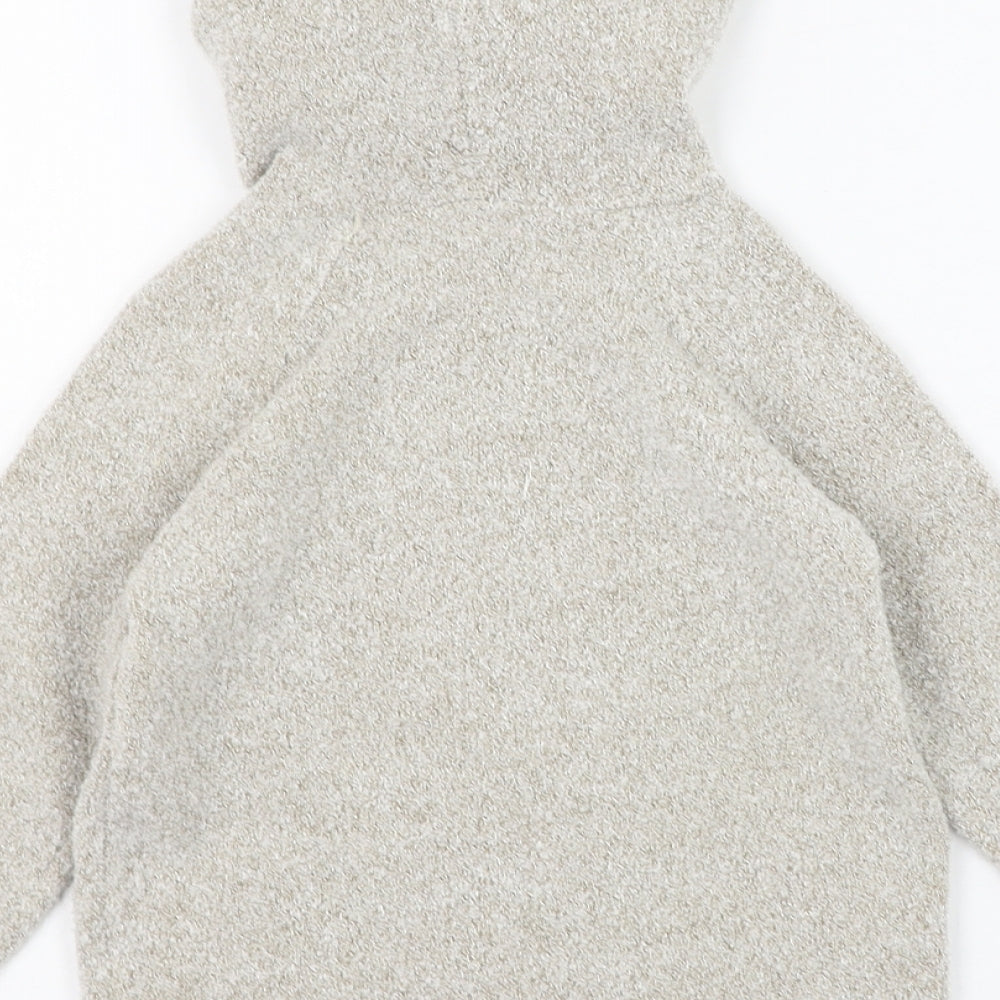 George Boys Grey  Acrylic Pullover Jumper Size 9-12 Months  Pullover - Winnie The Pooh