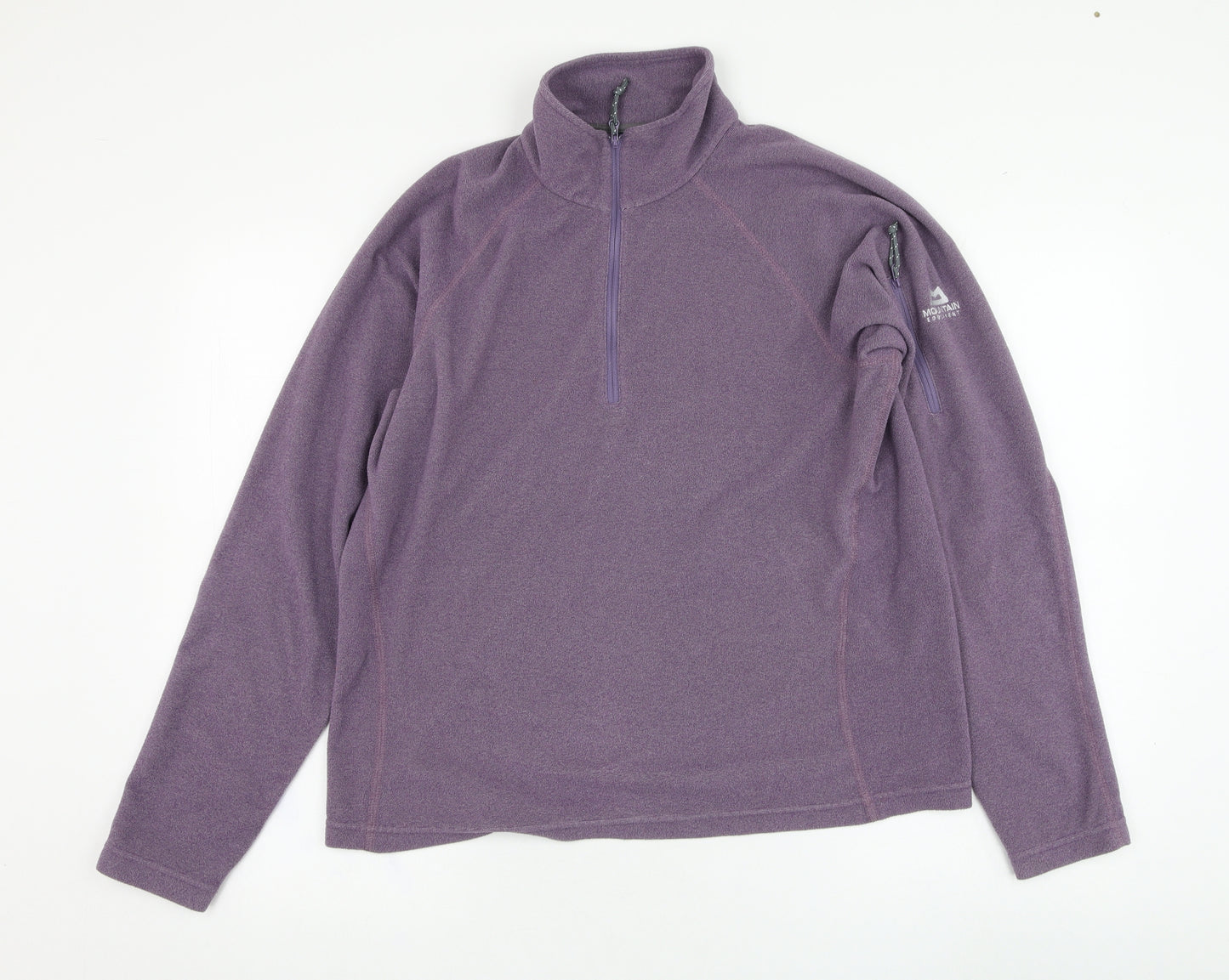 Mountain Equipment Womens Purple  Polyester Pullover Sweatshirt Size 14  Pullover - Fleece