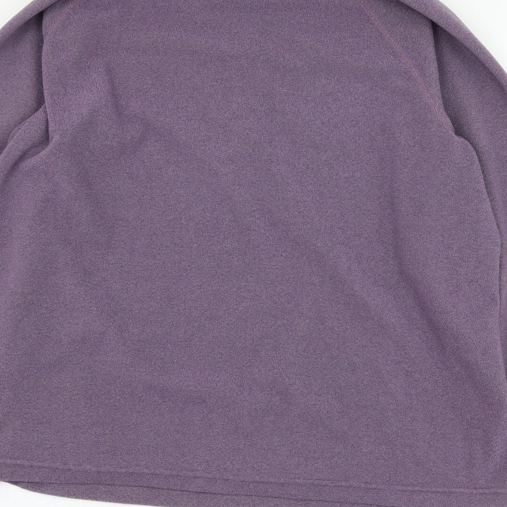 Mountain Equipment Womens Purple  Polyester Pullover Sweatshirt Size 14  Pullover - Fleece