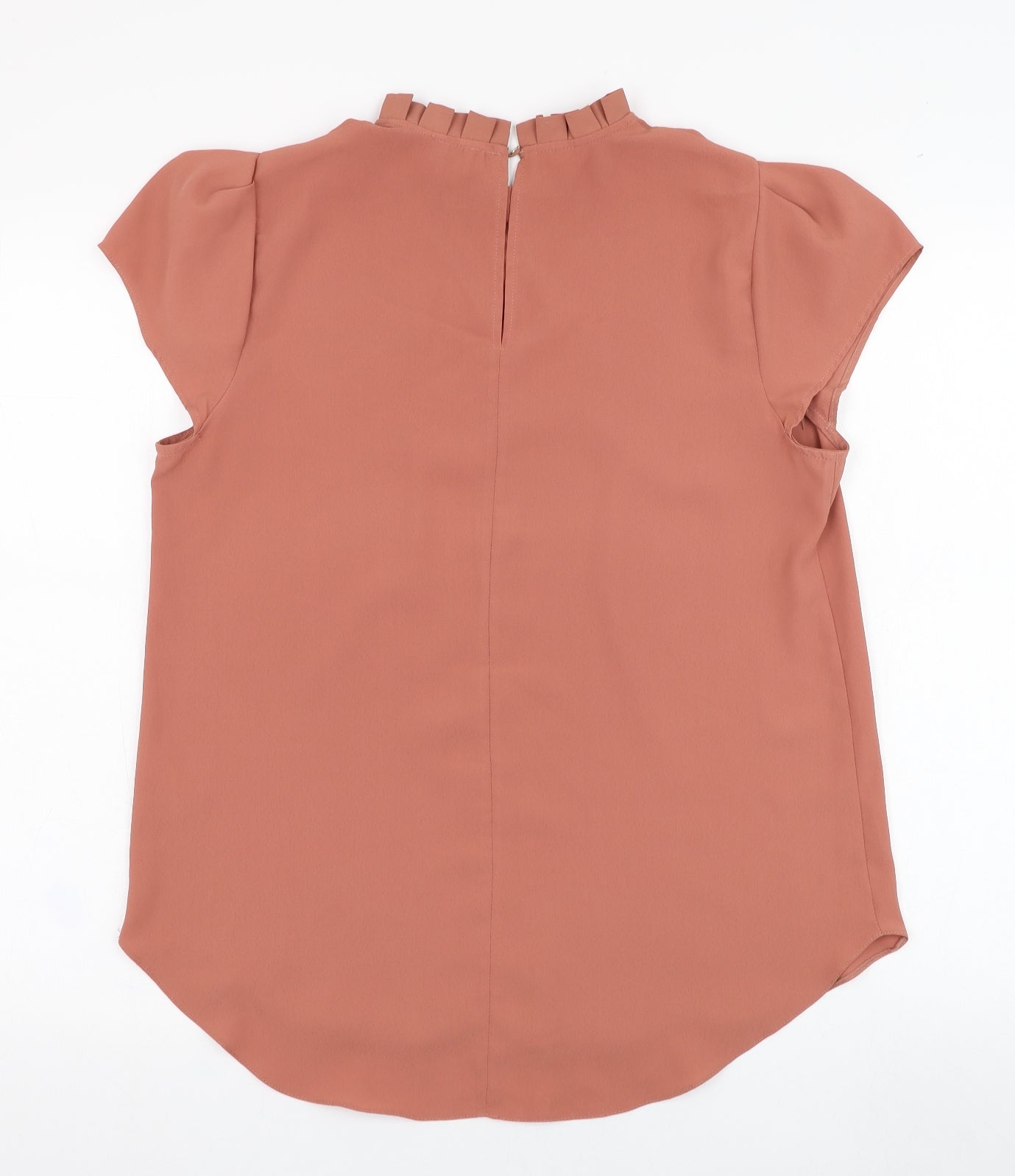 River Island Womens Brown  Polyester Basic Blouse Size 12 Round Neck