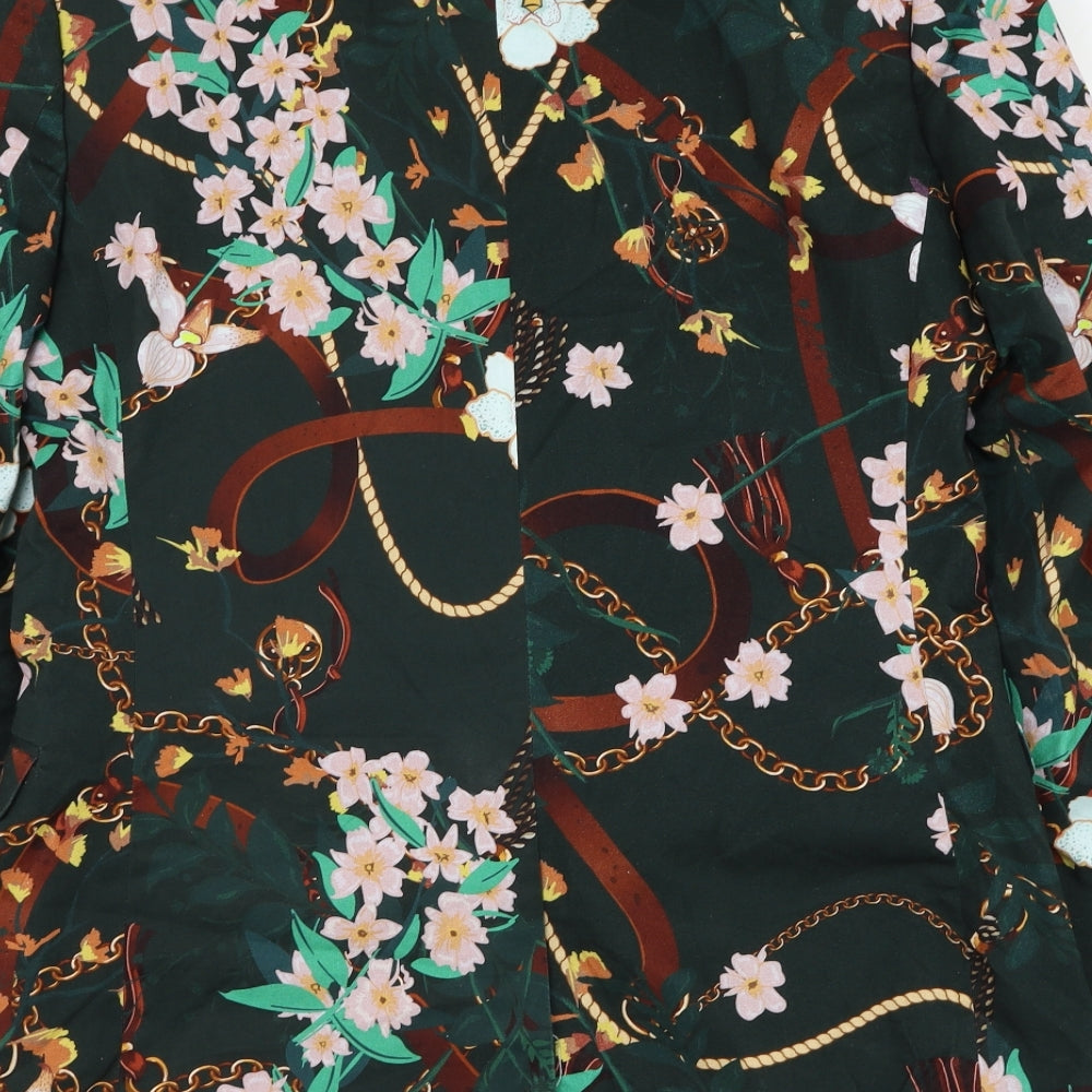 ASOS Mens Green Floral  Jacket Blazer Size 42  Button