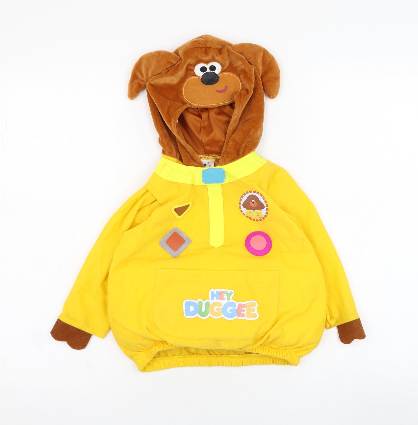 George Boys Yellow  Polyester Pullover Hoodie Size 2-3 Years  Pullover - Hey Duggee, Costume