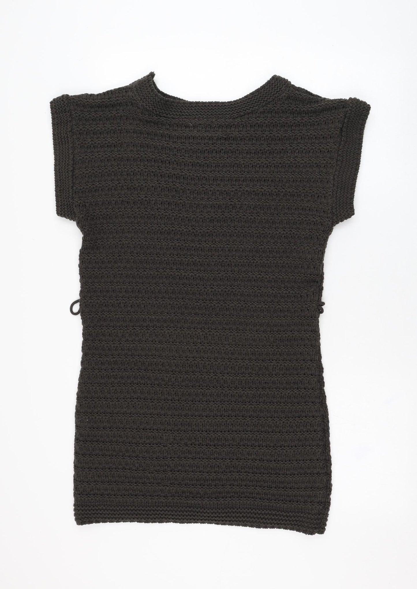 Therapy Womens Grey  Acrylic Jumper Dress  Size 12  Round Neck Pullover