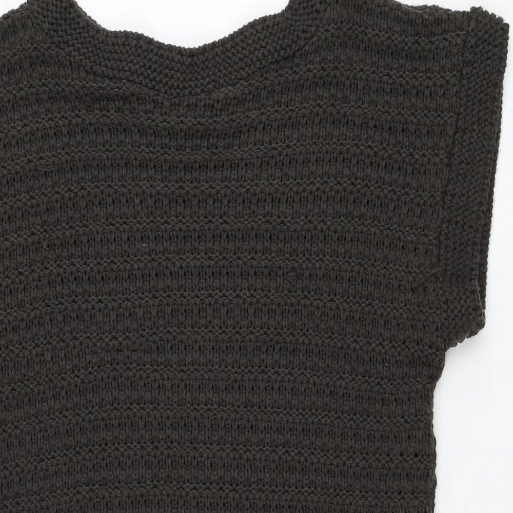 Therapy Womens Grey  Acrylic Jumper Dress  Size 12  Round Neck Pullover