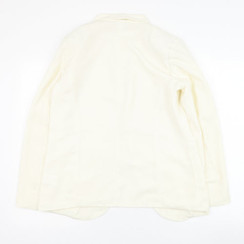 H&M Womens Ivory   Jacket Blazer Size 10