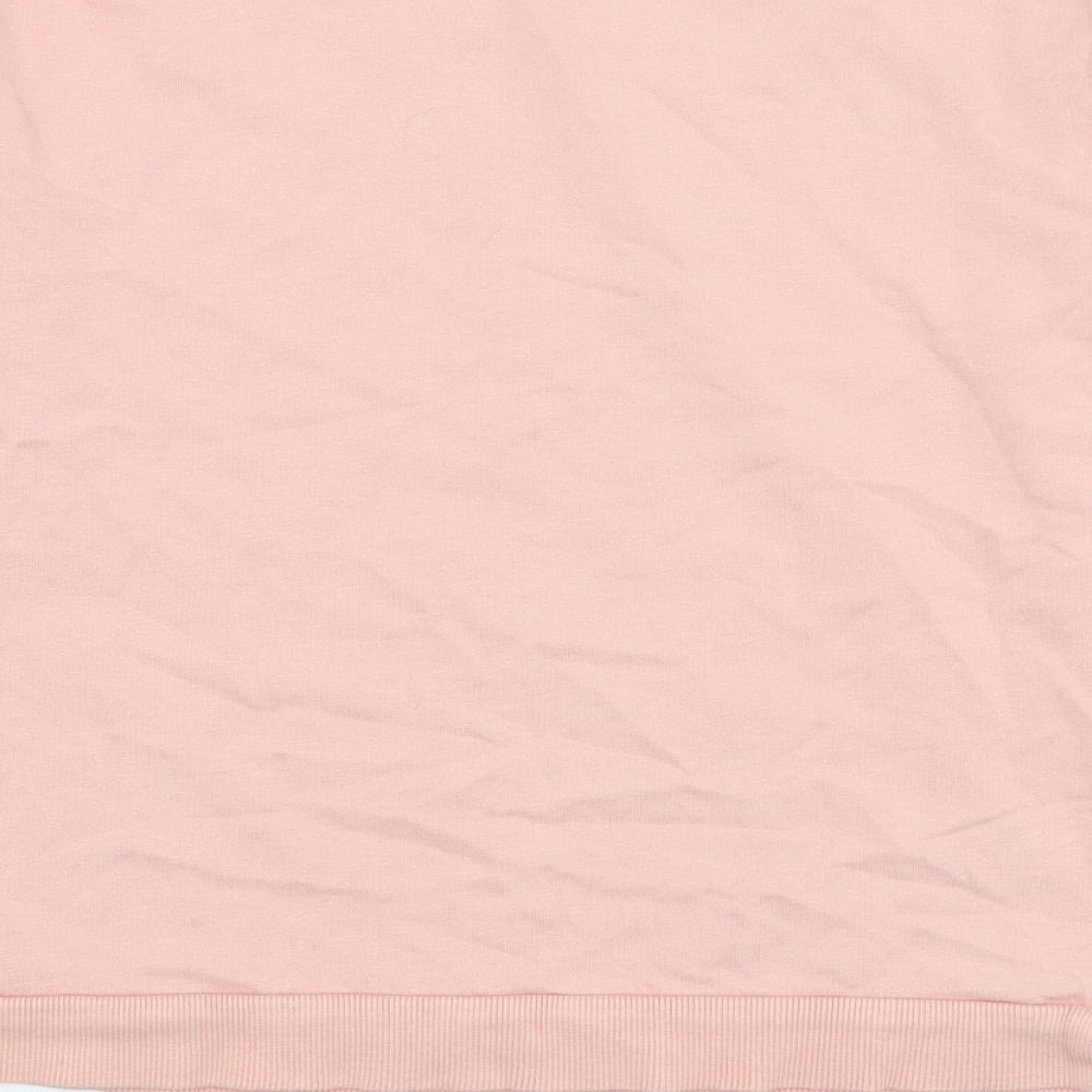 TU Girls Pink  Cotton Pullover Sweatshirt Size 10 Years  Pullover - Slogan