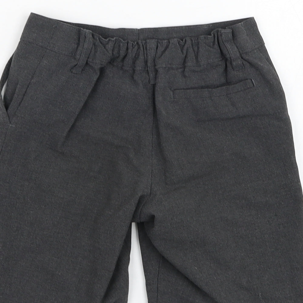 Marks and Spencer Boys Grey  Polyester Bermuda Shorts Size 3-4 Years  Regular Zip
