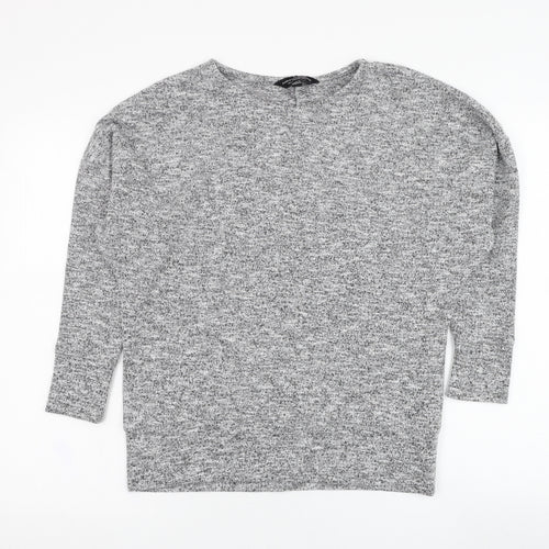 Dorothy Perkins Womens Grey  Polyester Pullover Sweatshirt Size 8  Pullover
