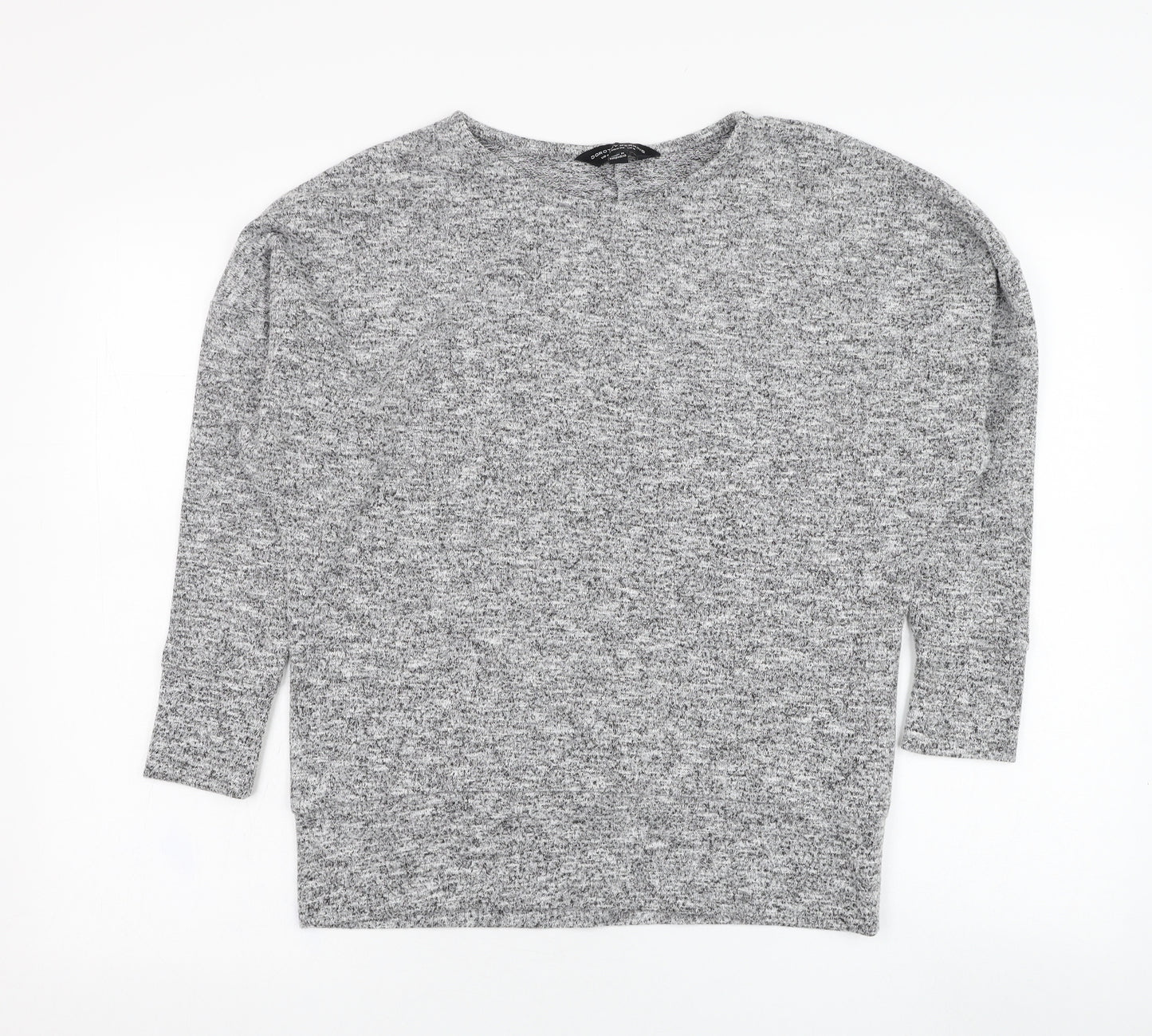 Dorothy Perkins Womens Grey  Polyester Pullover Sweatshirt Size 8  Pullover