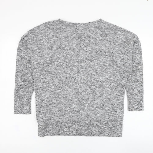 Dorothy Perkins Womens Grey  Polyester Pullover Sweatshirt Size 8  Pullover
