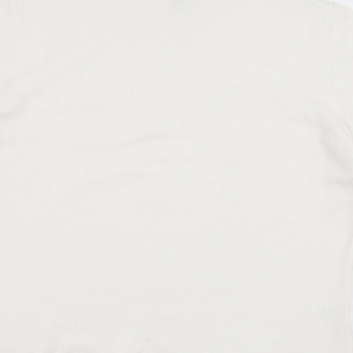 CC Womens Ivory  Viscose Pullover Sweatshirt Size L  Pullover