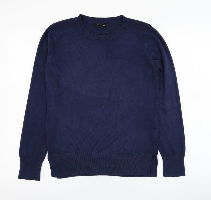 Atmosphere Womens Blue  Acrylic Pullover Sweatshirt Size 12  Pullover