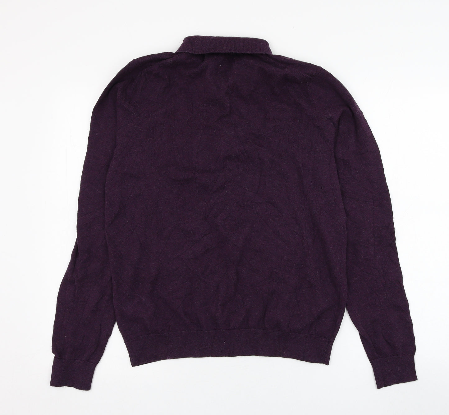 Marks and Spencer Mens Purple  Cotton Pullover Sweatshirt Size M