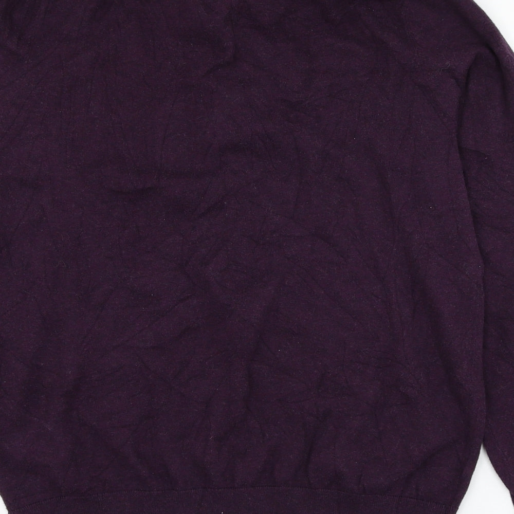 Marks and Spencer Mens Purple  Cotton Pullover Sweatshirt Size M