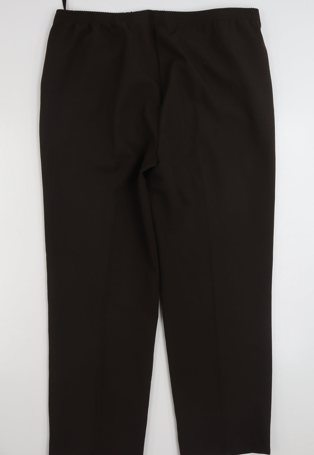 Bonmarché Womens Brown  Polyester Trousers  Size 16 L29 in Regular