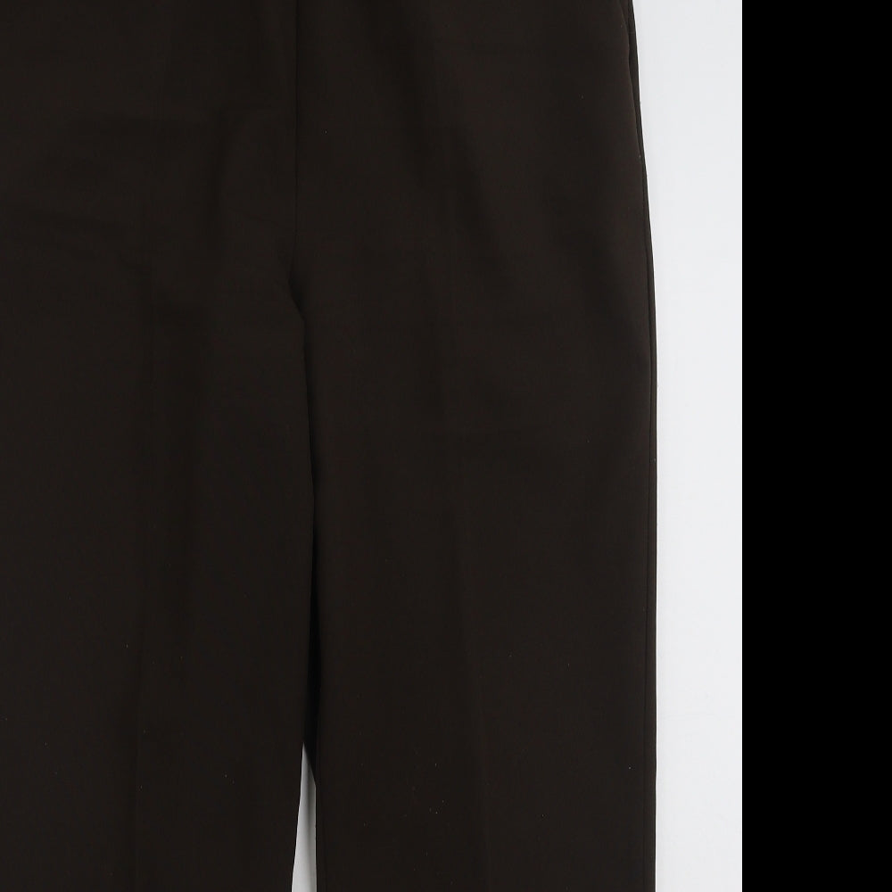 Bonmarché Womens Brown  Polyester Trousers  Size 16 L29 in Regular