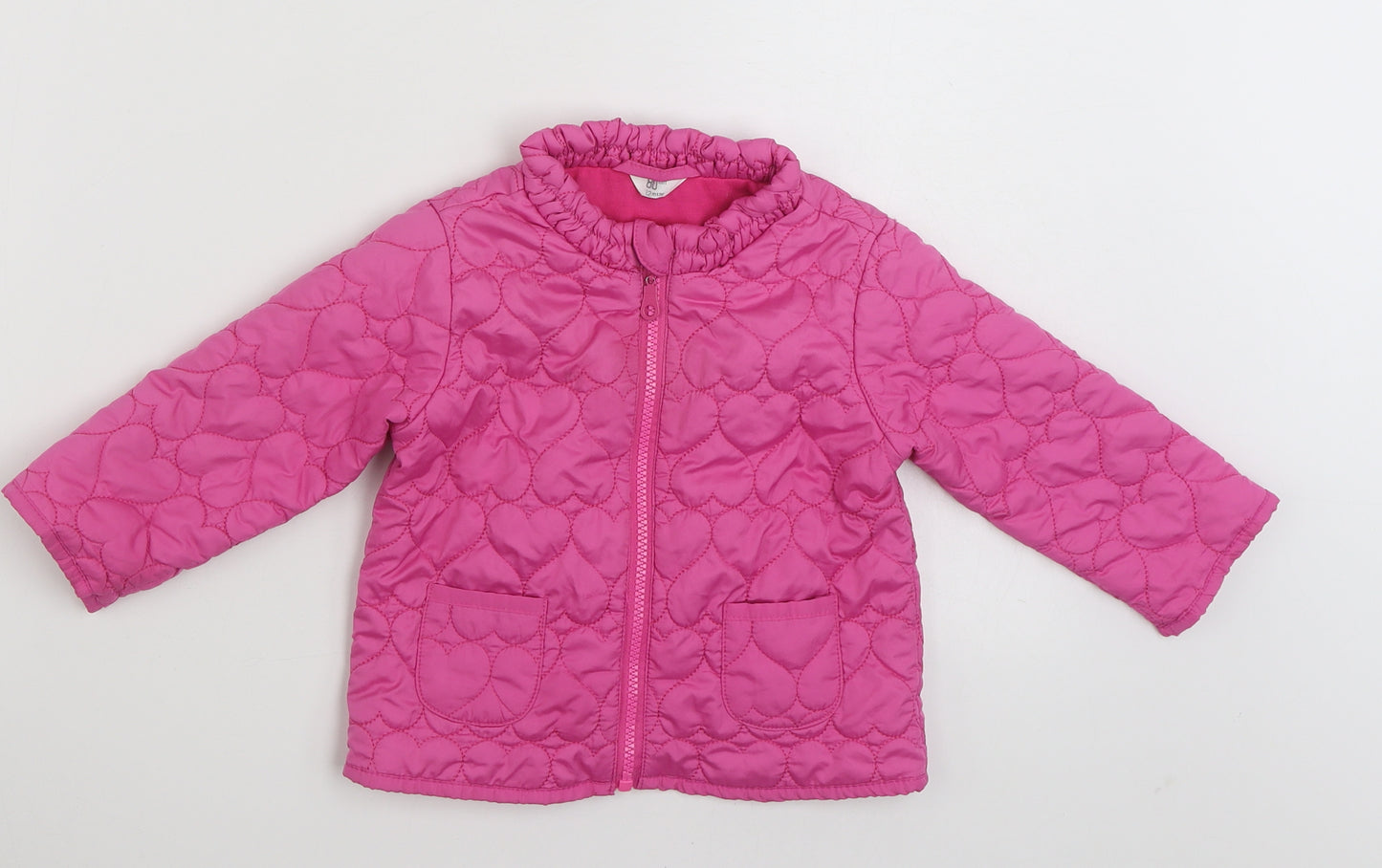Preworn Girls Pink   Jacket  Size 12 Months   Zip