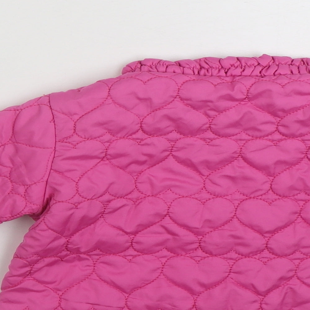 Preworn Girls Pink   Jacket  Size 12 Months   Zip