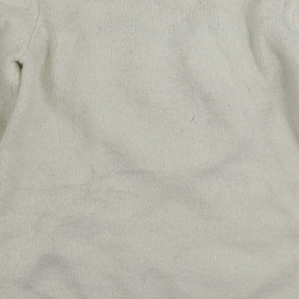 George Girls White Crew Neck  Acrylic Pullover Jumper Size 12-13 Years  Pullover - Love Heart