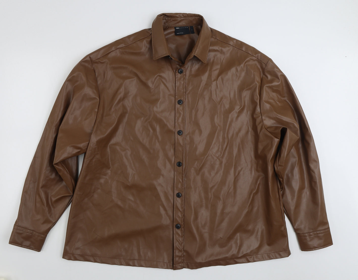 ASOS Mens Brown   Jacket  Size L  Button
